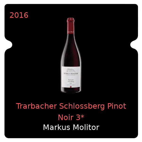 Markus Molitor Trarbacher Schlossberg Pinot Noir 3* 2016