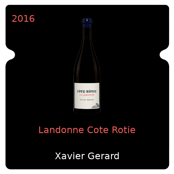 Xavier Monnot Landonne Cote Rotie 2016