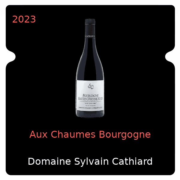 Sylvain Cathiard Aux Chaumes Bourgogne 2023