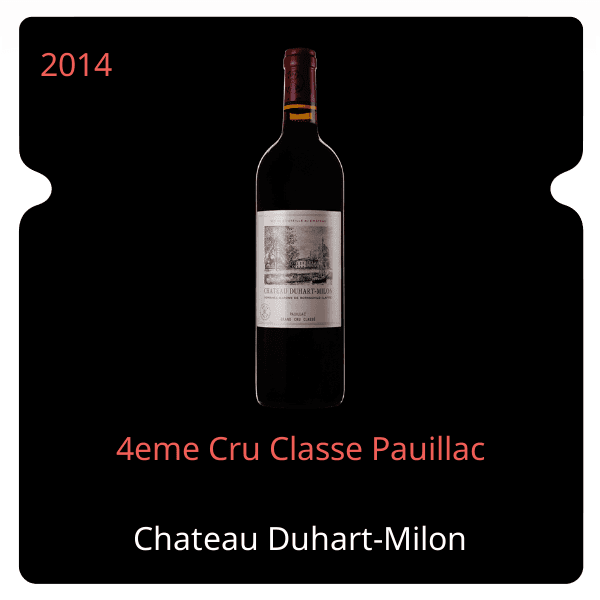 Duhart-Milon 4eme Cru Classe Pauillac 2014