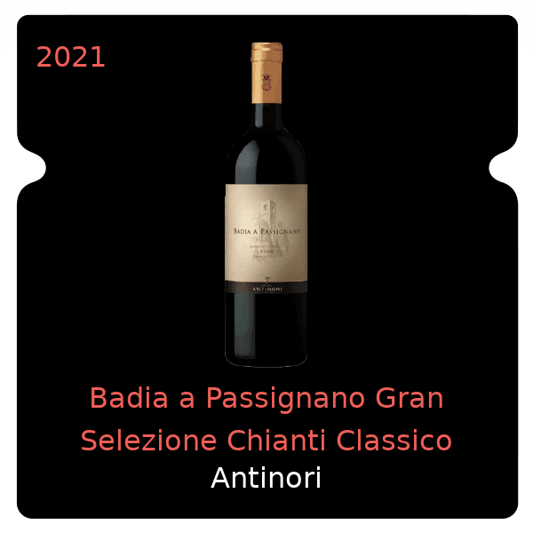 Antinori Badia a Passignano Gran Selezione Chianti Classico 2021