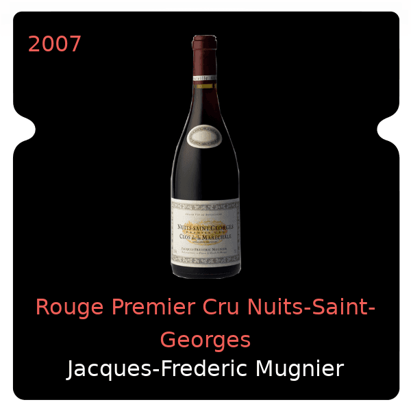 Jacques-Frederic Mugnier Rouge Premier Cru Nuits-Saint-Georges 2007