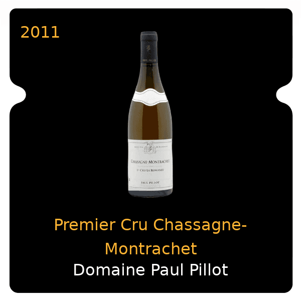 Paul Pillot Premier Cru Chassagne-Montrachet 2011