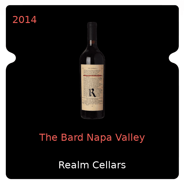 Realm Cellars The Bard Napa Valley 2014