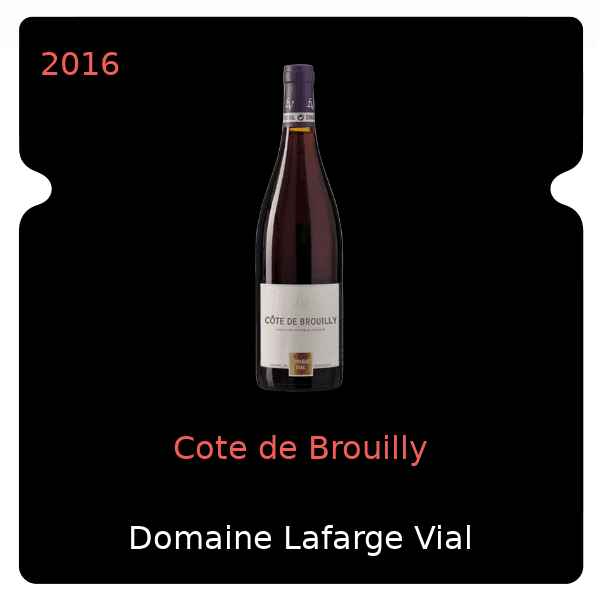 Michel Lafarge Cote de Brouilly 2016