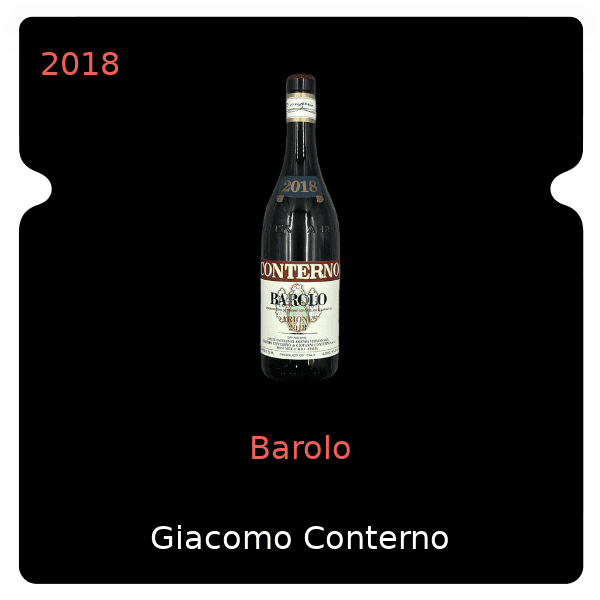 Giacomo Conterno Barolo 2018