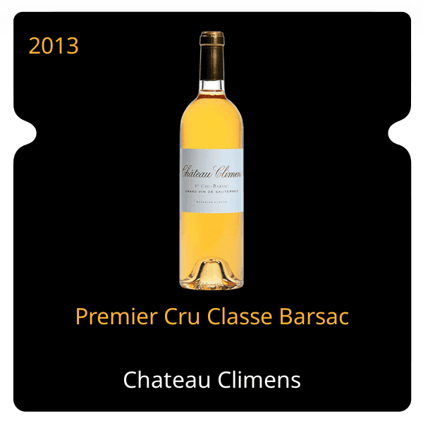 Climens Premier Cru Classe Barsac 2013