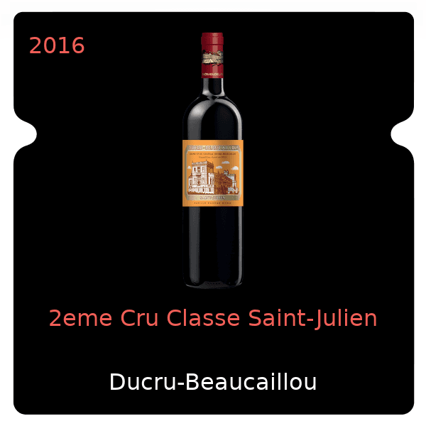 Ducru-Beaucaillou 2eme Cru Classe Saint-Julien 2016