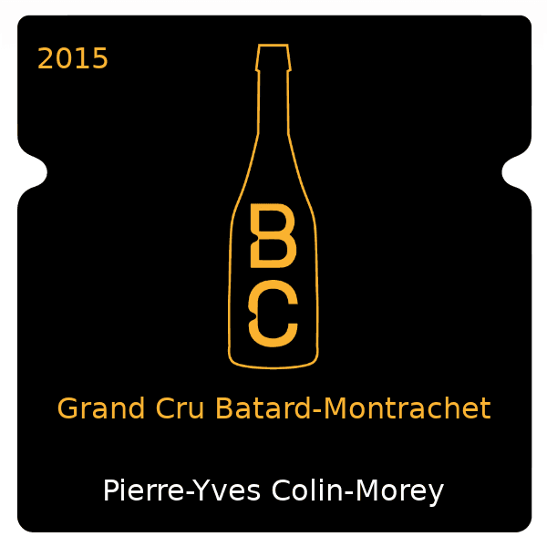 Pierre-Yves Colin-Morey Grand Cru Batard-Montrachet 2015