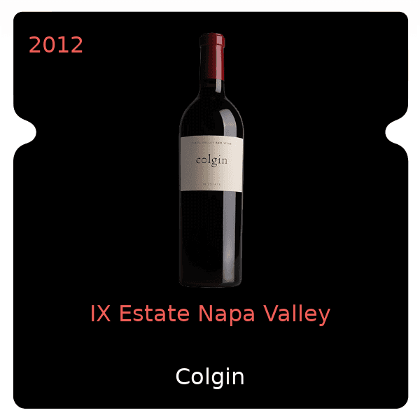 Colgin Cellars IX Estate Napa Valley 2012