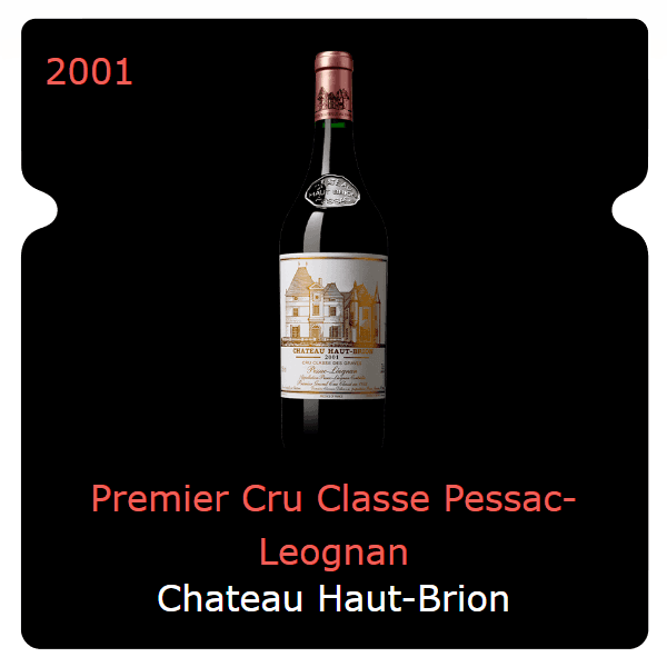 Haut-Brion Premier Cru Classe Pessac-Leognan 2001