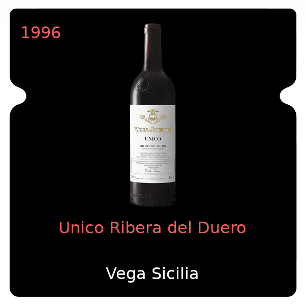Vega Sicilia Unico Ribera del Duero 1996
