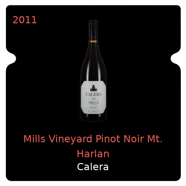 Calera Mills Vineyard Pinot Noir Mt. Harlan 2011
