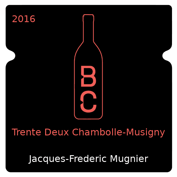 Jacques-Frederic Mugnier Trente Deux Chambolle-Musigny 2016