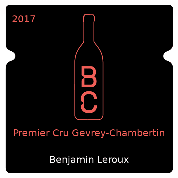 Benjamin Leroux Premier Cru Gevrey-Chambertin 2017