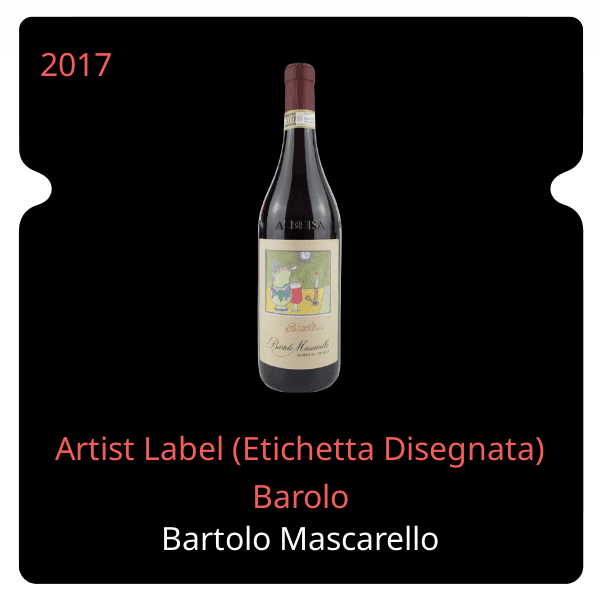 Bartolo Mascarello Artist Label (Etichetta Disegnata) Barolo 2017