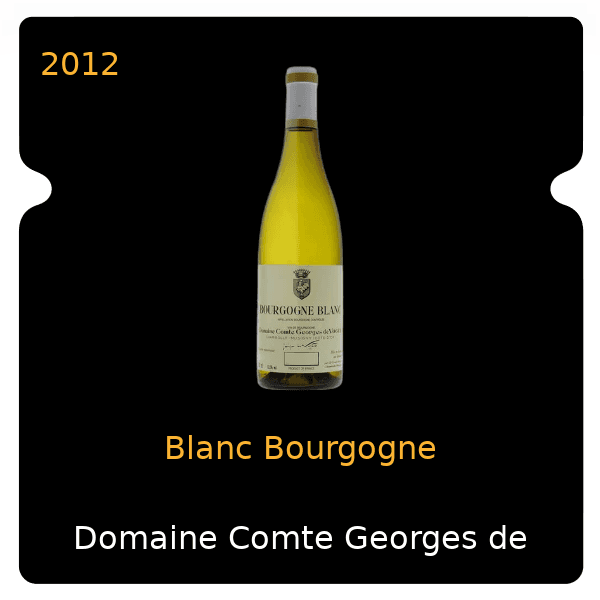 Comte Georges de Vogue Blanc Bourgogne 2012