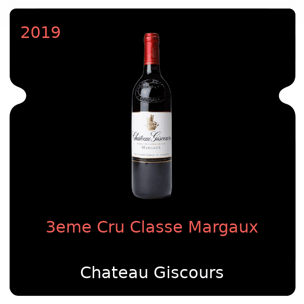 Giscours 3eme Cru Classe Margaux 2019