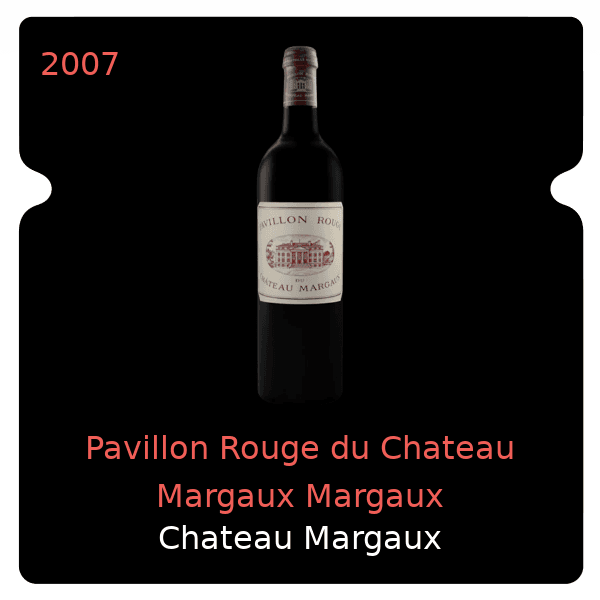 Margaux Pavillon Rouge du Chateau Margaux Margaux 2007