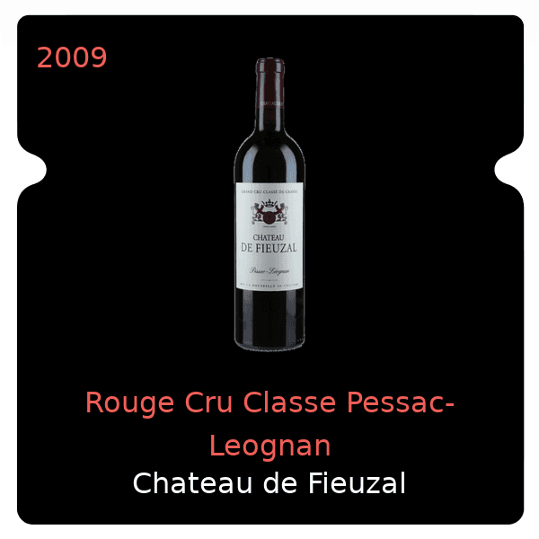 Fieuzal Rouge Cru Classe Pessac-Leognan 2009