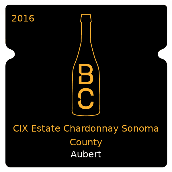 Aubert CIX Estate Chardonnay Sonoma County 2016
