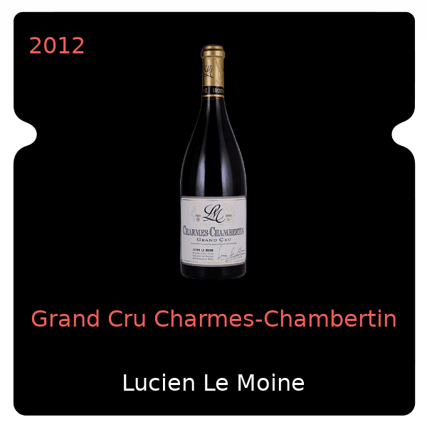Lucien Le Moine Grand Cru Charmes-Chambertin 2012