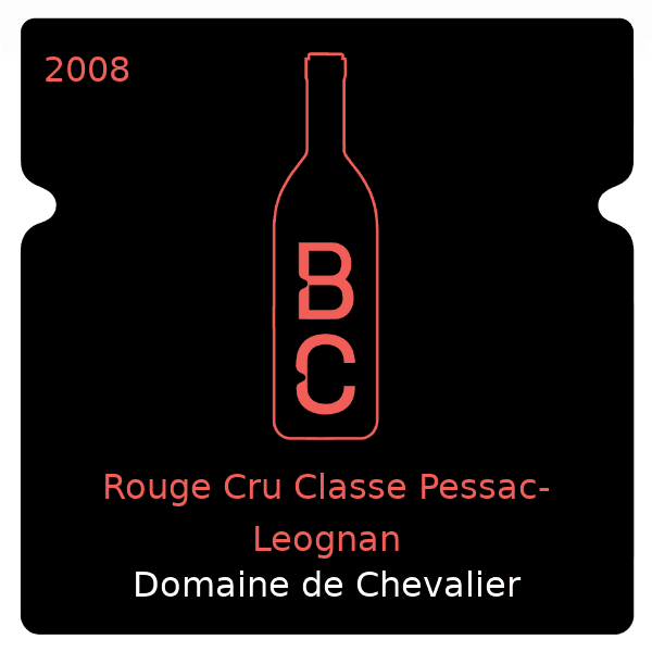 Chevalier Rouge Cru Classe Pessac-Leognan 2008