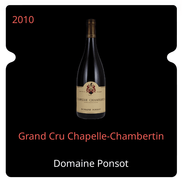 Ponsot Grand Cru Chapelle-Chambertin 2010