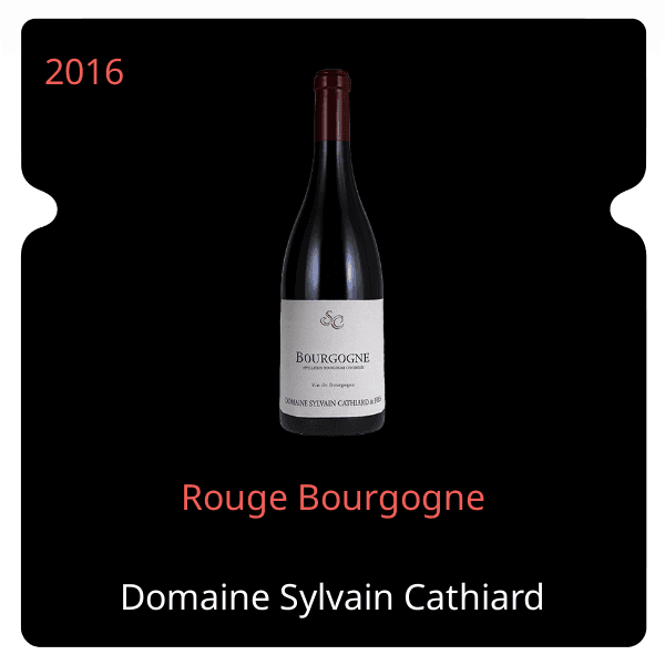 Sylvain Cathiard Rouge Bourgogne 2016