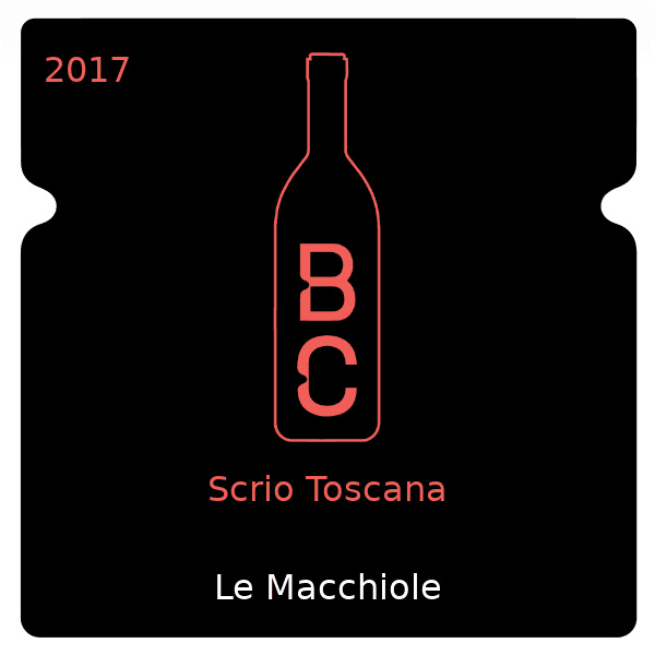 Macchiole Scrio Toscana 2017