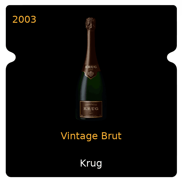 Krug Vintage Brut 2003