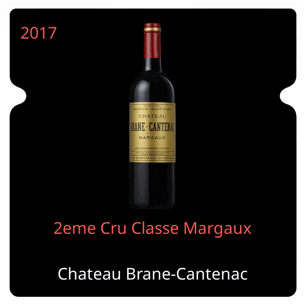 Brane-Cantenac 2eme Cru Classe Margaux 2017
