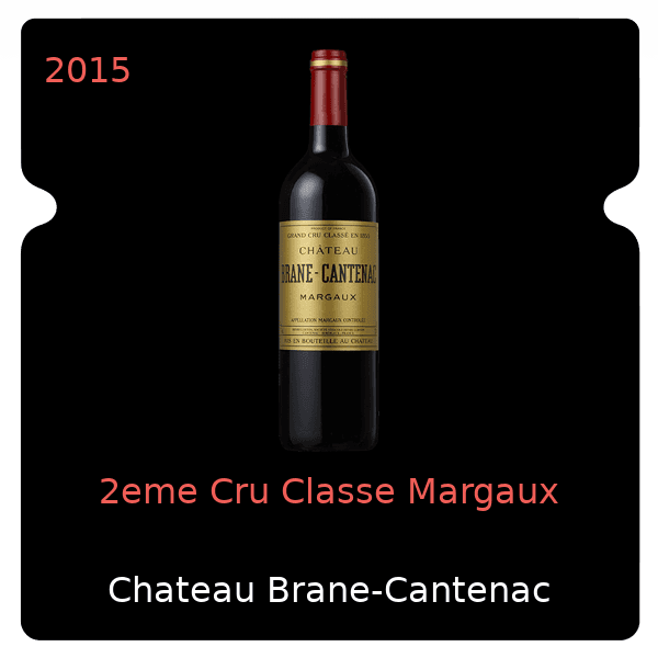Brane-Cantenac 2eme Cru Classe Margaux 2015