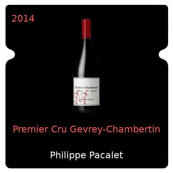 Philippe Pacalet Premier Cru Gevrey-Chambertin 2014