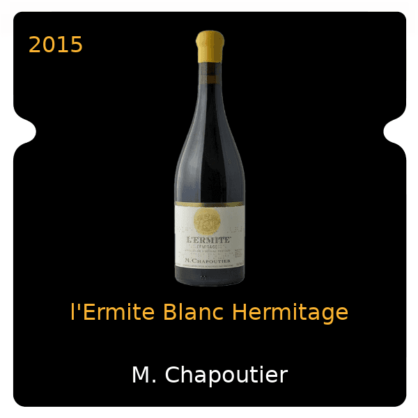 M. Chapoutier l'Ermite Blanc Hermitage 2015