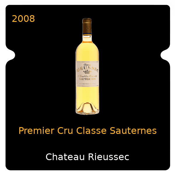 Rieussec Premier Cru Classe Sauternes 2008