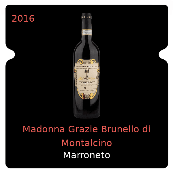 Marroneto Madonna Grazie Brunello di Montalcino 2016