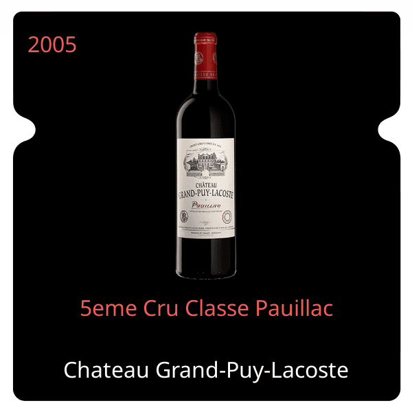 Grand-Puy-Lacoste 5eme Cru Classe Pauillac 2005