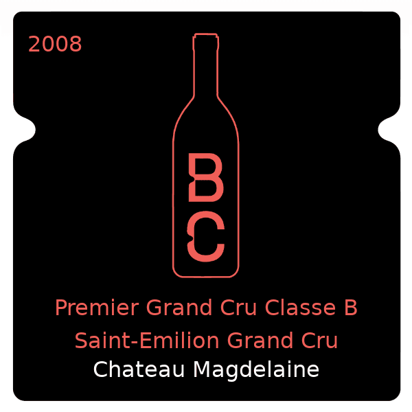 Magdelaine Premier Grand Cru Classe B Saint-Emilion Grand Cru 2008