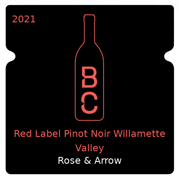 Rose & Arrow Red Label Pinot Noir Willamette Valley 2021