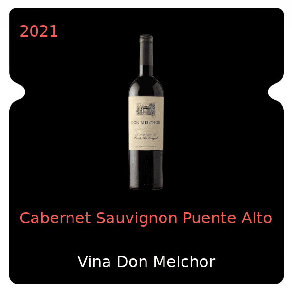 Vina Don Melchor Cabernet Sauvignon Puente Alto 2021