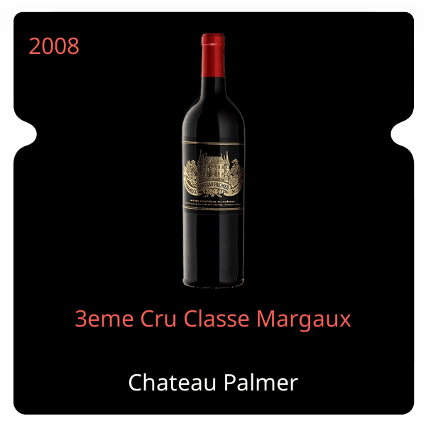 Palmer 3eme Cru Classe Margaux 2008