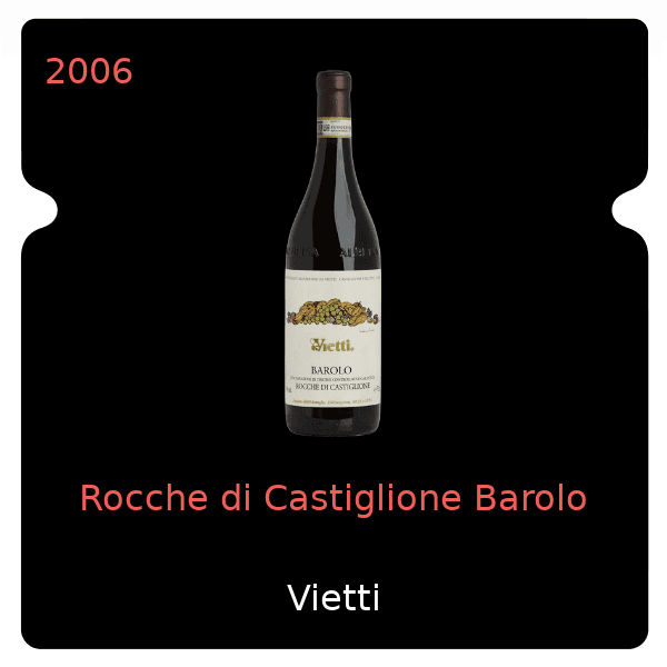 Vietti Rocche di Castiglione Barolo 2006