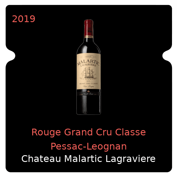 Malartic Lagraviere Rouge Grand Cru Classe Pessac-Leognan 2019