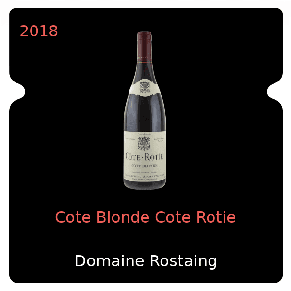Rostaing Cote Blonde Cote Rotie 2018