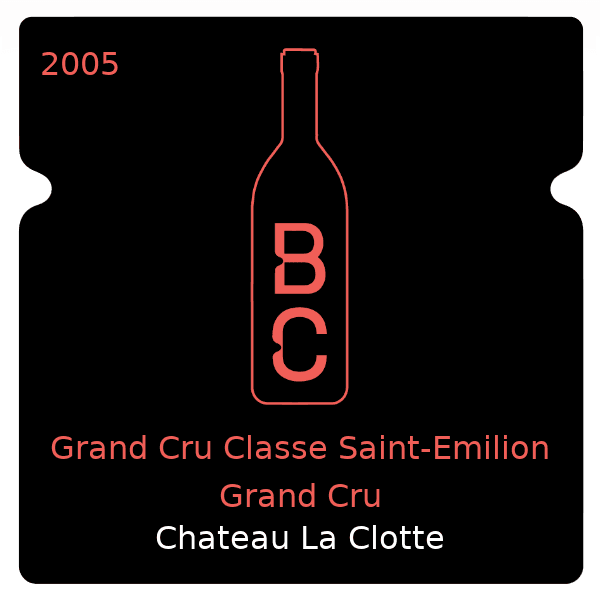 Clotte Grand Cru Classe Saint-Emilion Grand Cru 2005