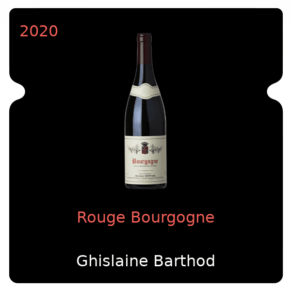 Ghislaine Barthod Rouge Bourgogne 2020