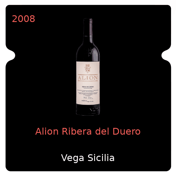 Vega Sicilia Alion Ribera del Duero 2008