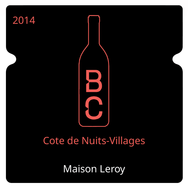 Leroy Cote de Nuits-Villages 2014