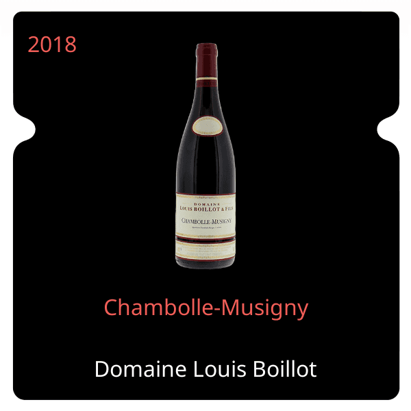 J. M. Boillot Chambolle-Musigny 2018
